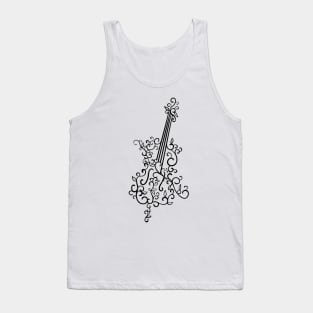 floral guitar for rock music lovers Tank Top